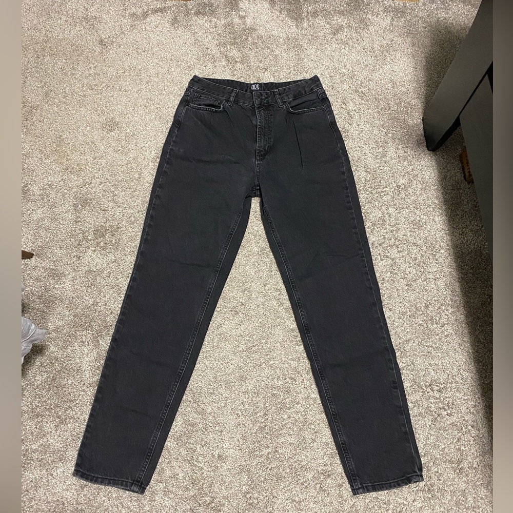 urban outfitters black mom high rise jeans